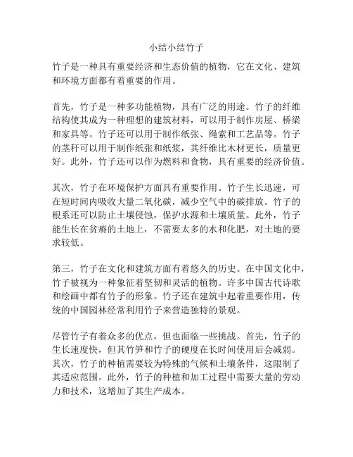 小结小结竹子