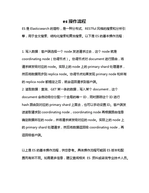 es操作流程