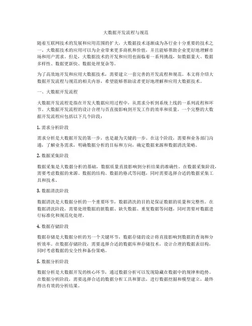 大数据开发流程与规范