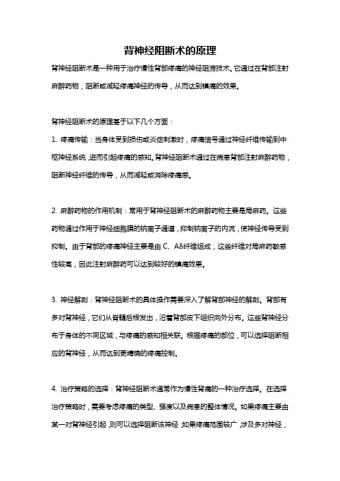 背神经阻断术的原理