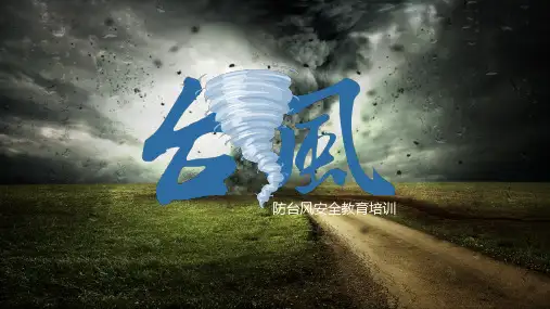 台风来袭防台风安全教育培训学习PPT课件