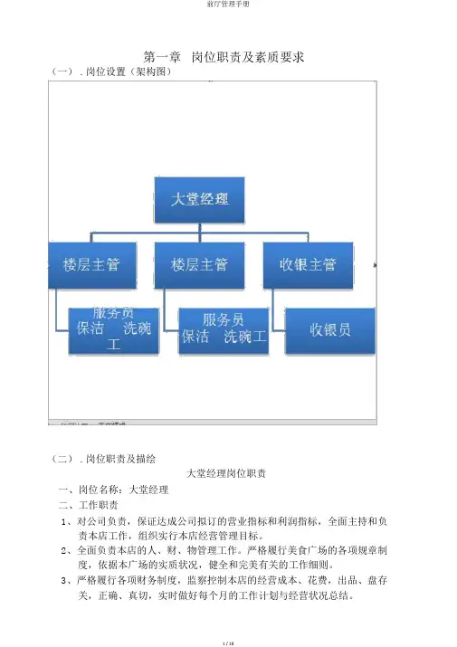 前厅管理手册