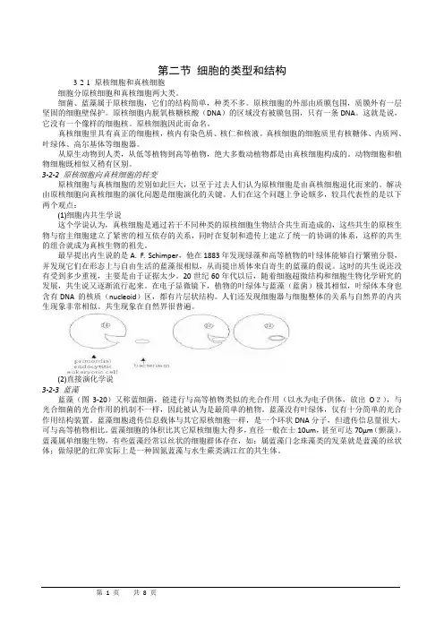 3.2《细胞的类型和结构》(1)