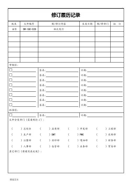 五金类通用检验规范