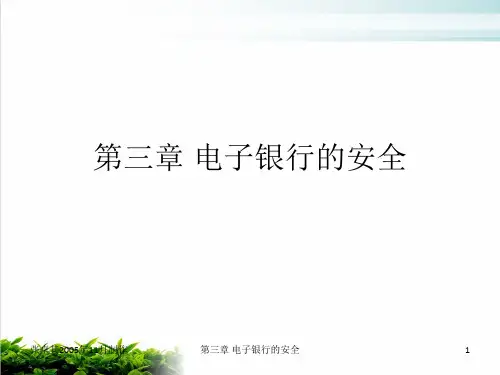 电子银行的安全知识讲义模版(PPT23张)