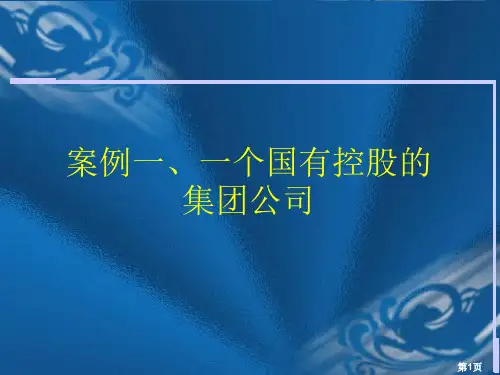 母子公司的管理模式(案例)
