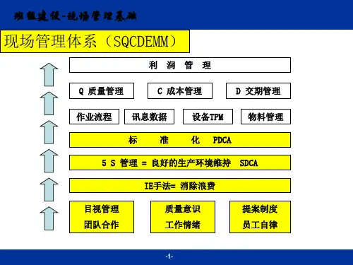 现场管理之SQCDE目视管理培训