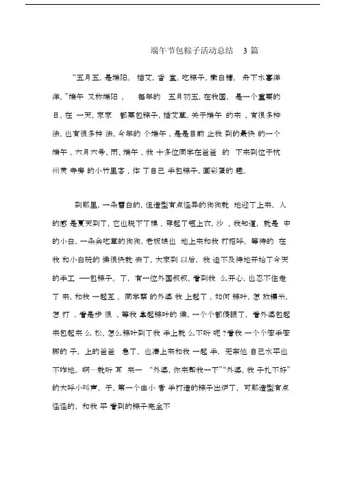 端午节包粽子活动总结3篇.doc