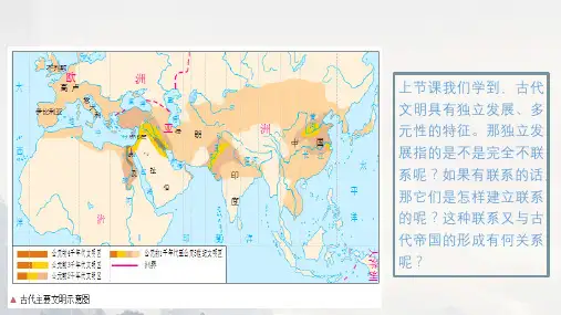 高中历史必修中外历史纲要下册 第2课 古代世界的帝国与文明的交流  课件(共24张PPT)