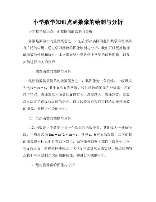 小学数学知识点函数像的绘制与分析