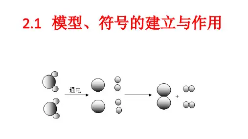 八年级下《模型、符号的建立与作用》PPT实用课件浙教版