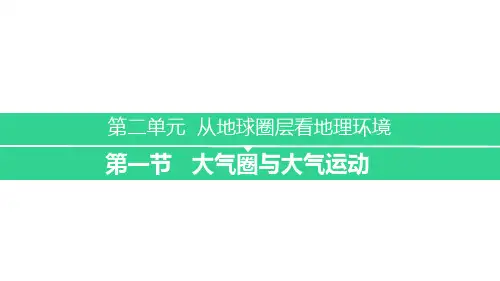 第一节 ：大气的组成与构造01