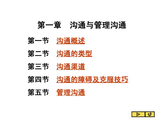 《管理沟通（第二版）》精品教材课件