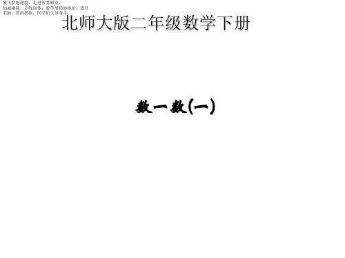 北师大版二年级下册数学课件- 数一数(一)3 (共11张PPT)