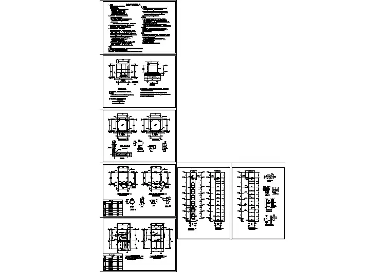 电梯设计_某工程钢结构室外观光电梯井道结构施工CAD图
