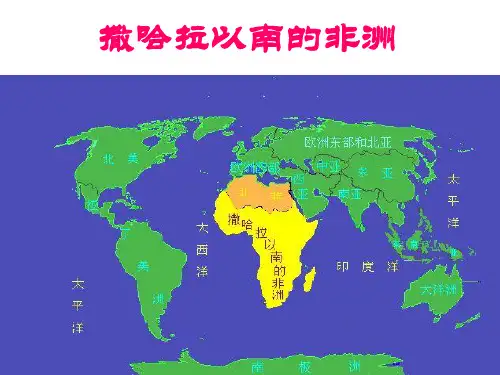 撒哈拉沙漠以南的非洲