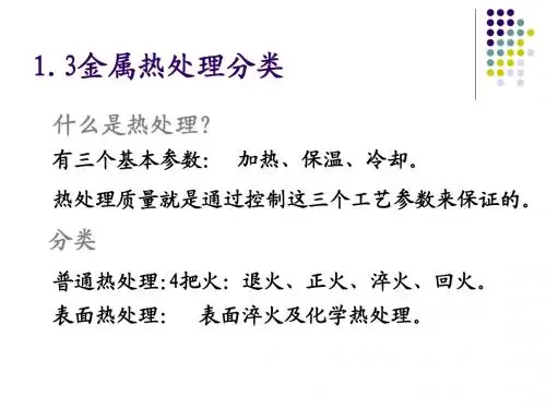金属热处理原理与工艺课件第一章金属热处理3