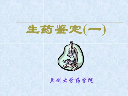 第四章、生药的显微鉴定技术