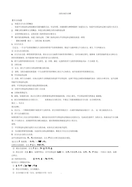 26知识讲解力的合成与分解(提高)