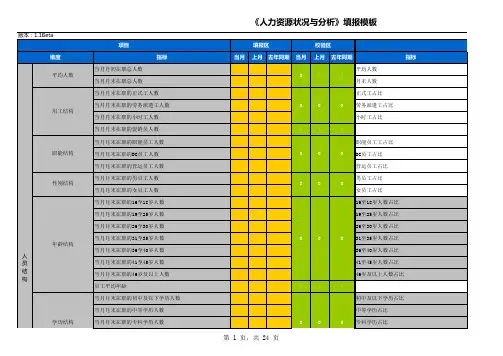 表单：人力资源盘点填报模板