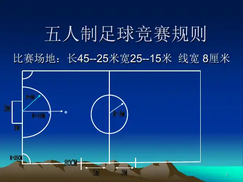 五人制足球规则教学ppt课件