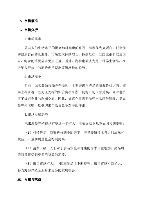 2024年海参养殖市场研究报告
