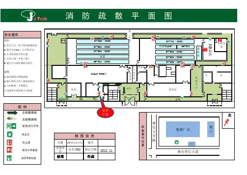 消防疏散平面图设计(国家标准)