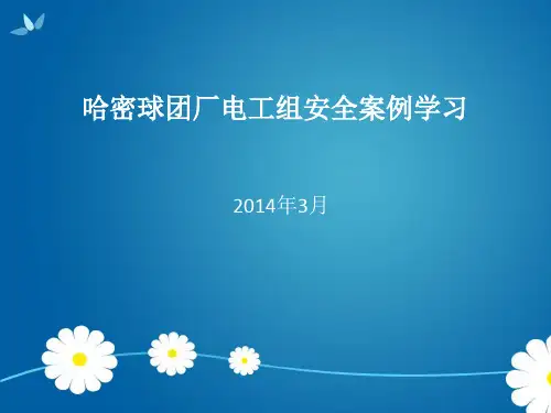 班组安全学习 —举一反三案例学习