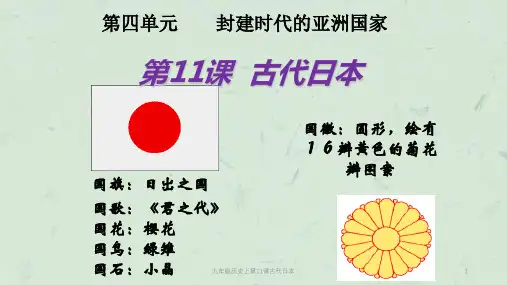 九年级历史上第11课古代日本课件