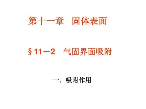 大学《物理化学》11.固体表面