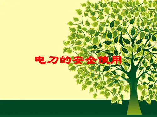 电刀的安全使用培训课件