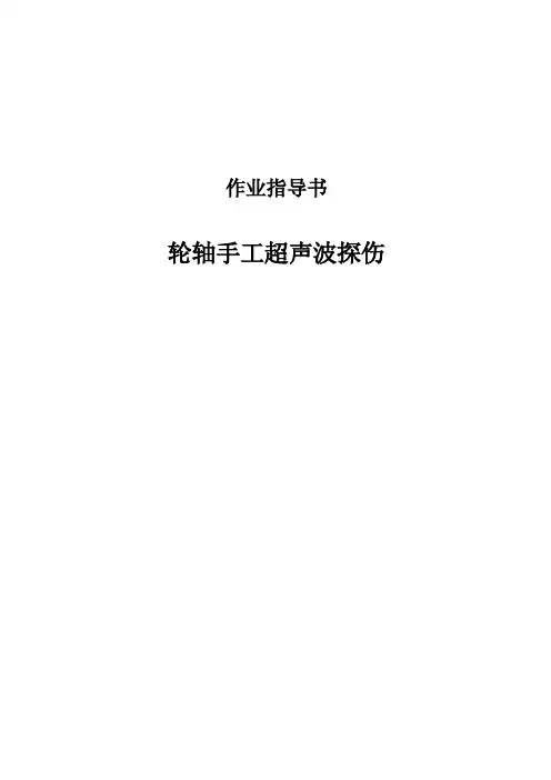 TS03轮轴手工超声波探伤作业指导书