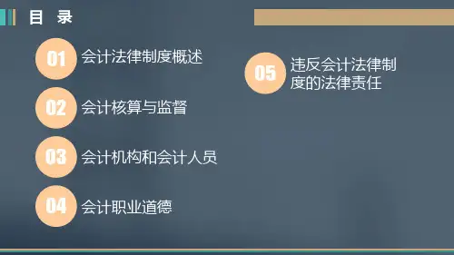 经济法基础第3章会计法律制度