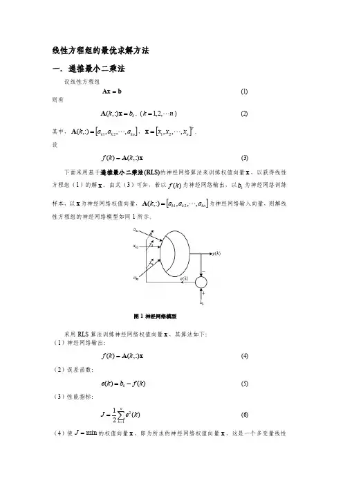 递推最小二乘法[整理版]