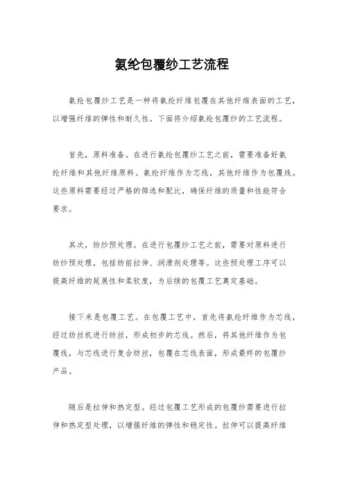 氨纶包覆纱工艺流程