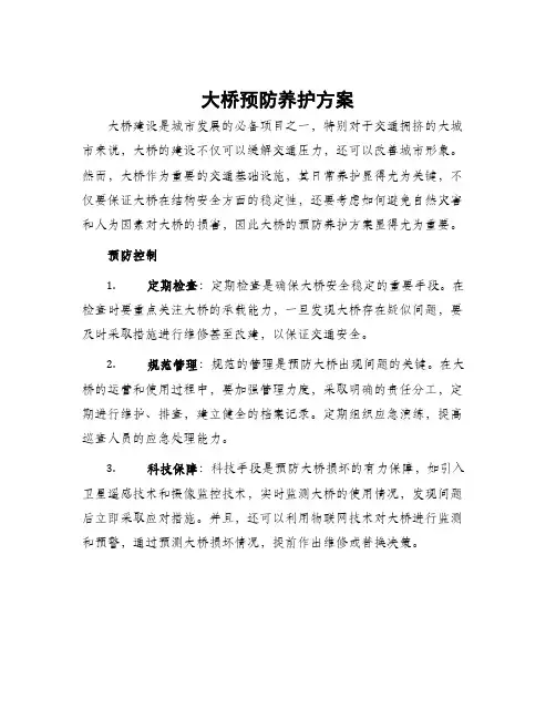 大桥预防养护方案