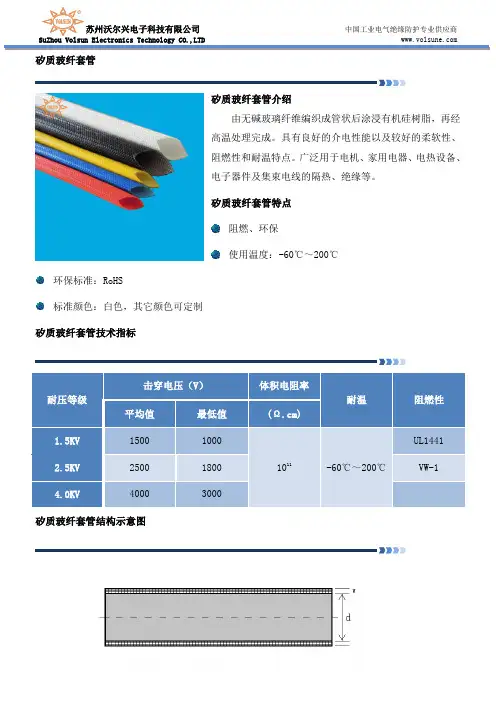 矽质玻纤套管