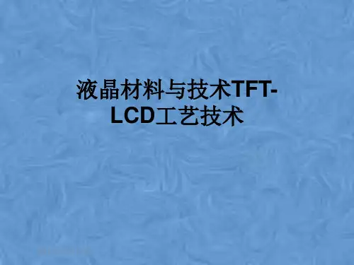 液晶材料与技术TFT-LCD工艺技术