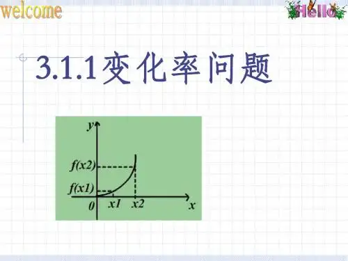 人教A版高中数学选修1-1《三章 导数及其应用  3.1 变化率与导数  3.1.1 变化率问题》赛课课件_2