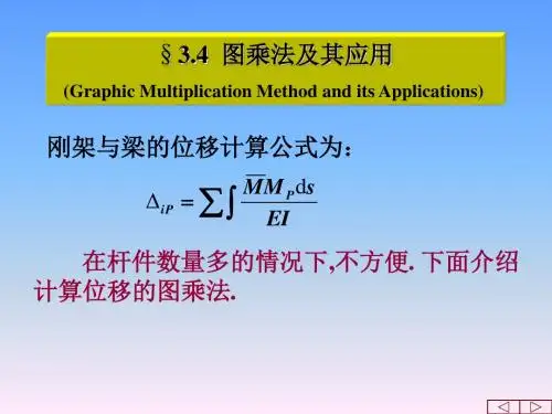结构力学第三章图乘法