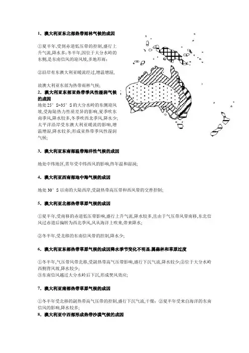 澳大利亚气候成因