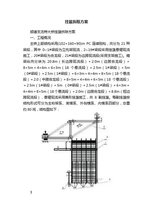 挂篮拆除方案
