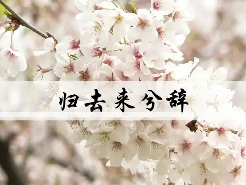 统编版高中语文选择性必修下册 归去来兮辞并序 公开课教学课件