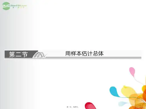 高考数学总复习 102 用样本估计总体课件 理 新人教A版
