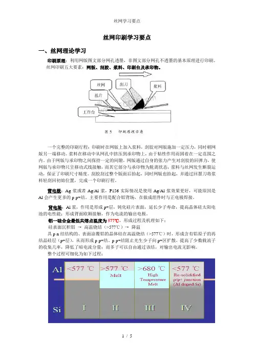 丝网学习要点