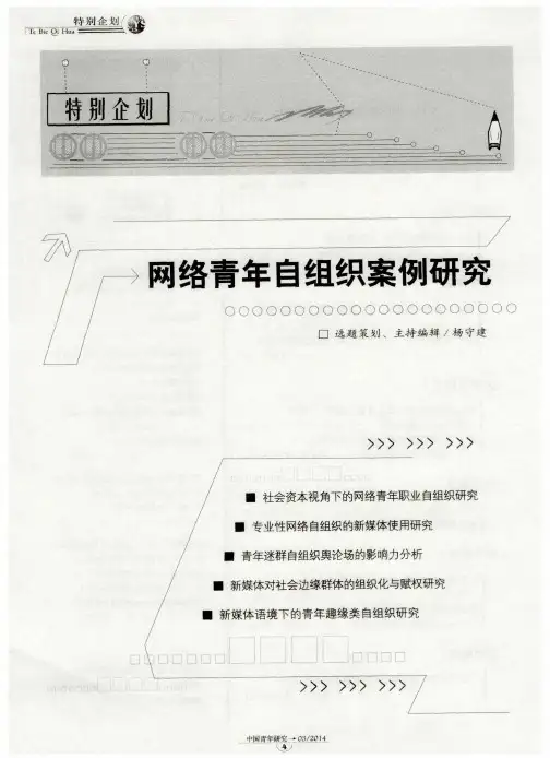 网络青年自组织案例研究社会资本视角下的网络青年职业自组织研究——以“人力葵花同学会”为例