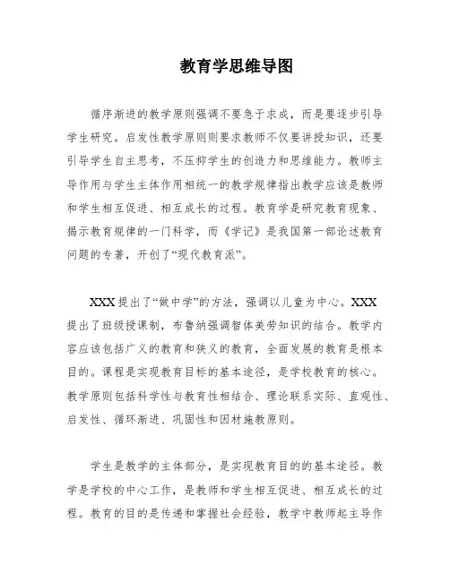 教育学思维导图