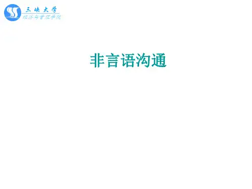 非言语沟通培训讲义(PPT 45张)