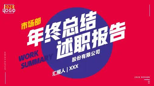 创意时尚年终总结工作报告PPT模板