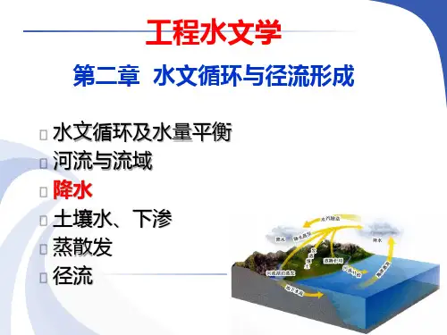 降水特性及流域平均降水量计算